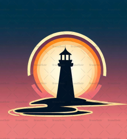 Leuchtturm bei Sonnenuntergang